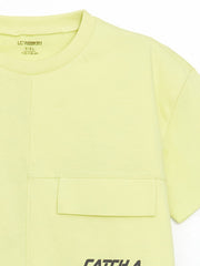 LCW Kids Crew Neck Text Printed Boy T-Shirt