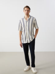 Regular Fit Short Sleeve Patterned Men Shirt