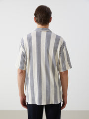 Regular Fit Short Sleeve Patterned Men Shirt