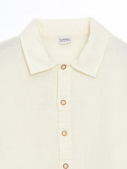 LCW Kids Green Basic Short Sleeve Boy Shirt