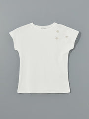 LCW Classic Crew Neck Embroidered Women T-Shirt