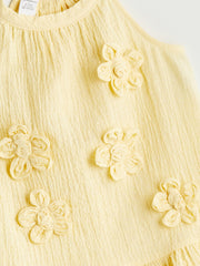 LCW Kids Halter Neck Girls Crinkle Dress