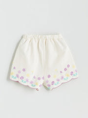 LCW Kids Square Neck Floral GirlS Blouse And Shorts 2-Pack