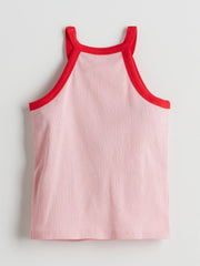 LCW Kids Halter Neck Embroidered Girls Tank Top