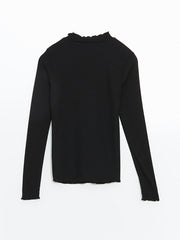 LCW Modest Ecru Stand Collar Women Bodysuit