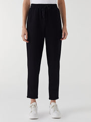 LCW Modest Green Elastic Waist Women Tracksuit Bottoms