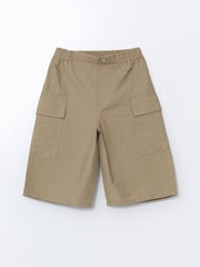 LCW Kids Elastic Waist Boy Cargo Shorts