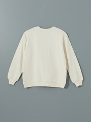 Xside Crew Neck Printed Oversize Women Sweatshirt