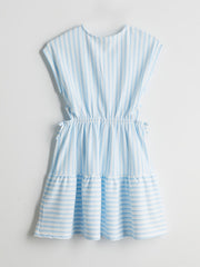 LCW Kids Crew Neck Striped Girl Dress