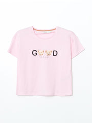 LCW Young Teddy Bear Printed Women Pajama Set With Shorts