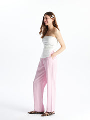 Xside Linen Blend Women Pleated Trousers