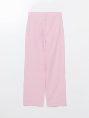 Xside Linen Blend Women Pleated Trousers