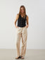 Xside Linen Blend Women Pleated Trousers