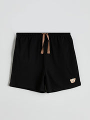 LCW Young Bear Teddy Printed Women Shorts Pajama Bottoms 2-Pack