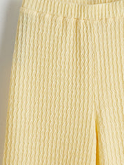 LCW Kids Elastic Waist Textured Girl Trousers