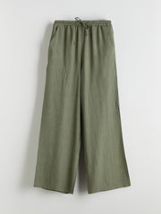 Xside Elastic Waist Wide Leg Women Trousers