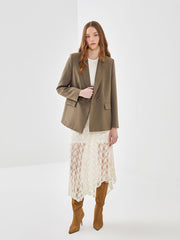 LCW Vision Khaki Women Blazer Jacket