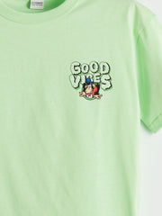 LCW Kids Crew Neck Nostalgic Monkey Printed BoyS T-Shirt