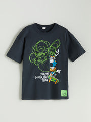 LC WAIKIKI Crew Neck Nostalgic Monkey Printed Boys' T-Shirt