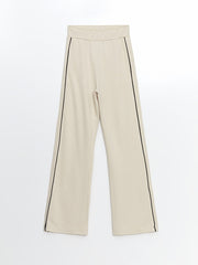 LCW Modest Beige Elastic Waist Women Hijab Sweatpants