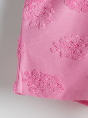 LCW Baby Embossed Printed Baby Girl Blouse And Shorts 2-Pack