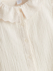 LCW Kids Muslin Embroidered GirlS Shirt