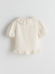 LCW Kids Muslin Embroidered GirlS Shirt