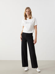 LCW Vision Grey Slim Fit Women Trousers