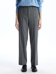 LCW Vision Grey Slim Fit Women Trousers