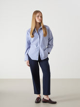 LCW Vision Indigo Elastic Waist Linen Blend Women Trousers