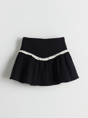 LCW Kids Elastic Waist Pleated Girl Skirt