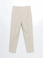 LCW Vision Ecru Slim Fit Women Trousers