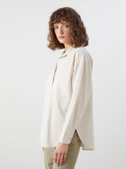 LCW Vision Linen Blend Oversize Women Shirt