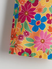 LCW Baby Crew Neck Floral Girl Blouse And Pants 2-Pack