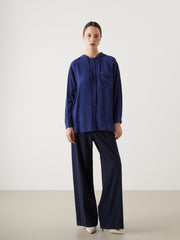 LCW Modest Hooded Textured Oversize Crinkle Women Tunic