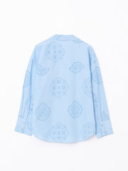 LCW Vision Openwork Oversize Women Shirt