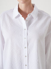 LCW Vision Striped Oversize Women Shirt