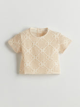 LCW Kids Crew Neck Embroidered Girls T-Shirt