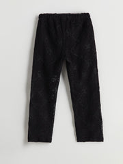 LCW Kids Elastic Waist Lace Girls Trousers
