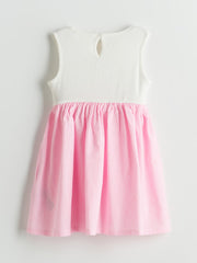 LCW Kids Crew Neck Floral GirlS Camisole Dress