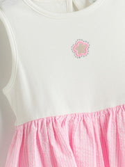 LCW Kids Crew Neck Floral GirlS Camisole Dress