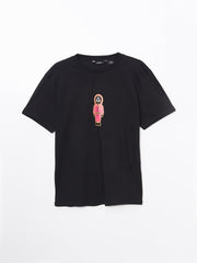 Xside Crew Neck Short Sleeve Squid Game Printed Combed Cotton Men T-Shirt