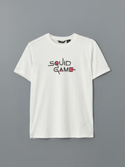 Xside Crew Neck Short Sleeve Squid Game Printed Combed Cotton Men T-Shirt