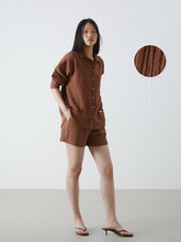 LCW Vision Elastic Waist Textured Women Shorts