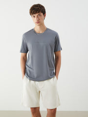 Xside Crew Neck Printed Combed Cotton Men T-Shirt