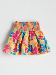 LCW Kids Elastic Waist Floral Girl Skirt