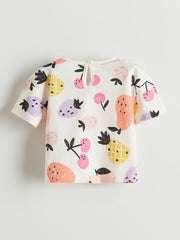 LCW Baby Fruit Printed Baby Girl T-Shirt 2-Pack