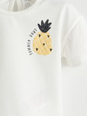 LCW Baby Fruit Printed Baby Girl T-Shirt 2-Pack