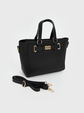 LCW ACCESSORIES Black Leather Look Women Shoulder Bag