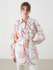 LCW Classic Patterned Women Shirt Tunic
